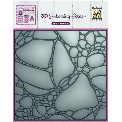 Nellie's Choice 3D Embossing Folder - Paint Bubble